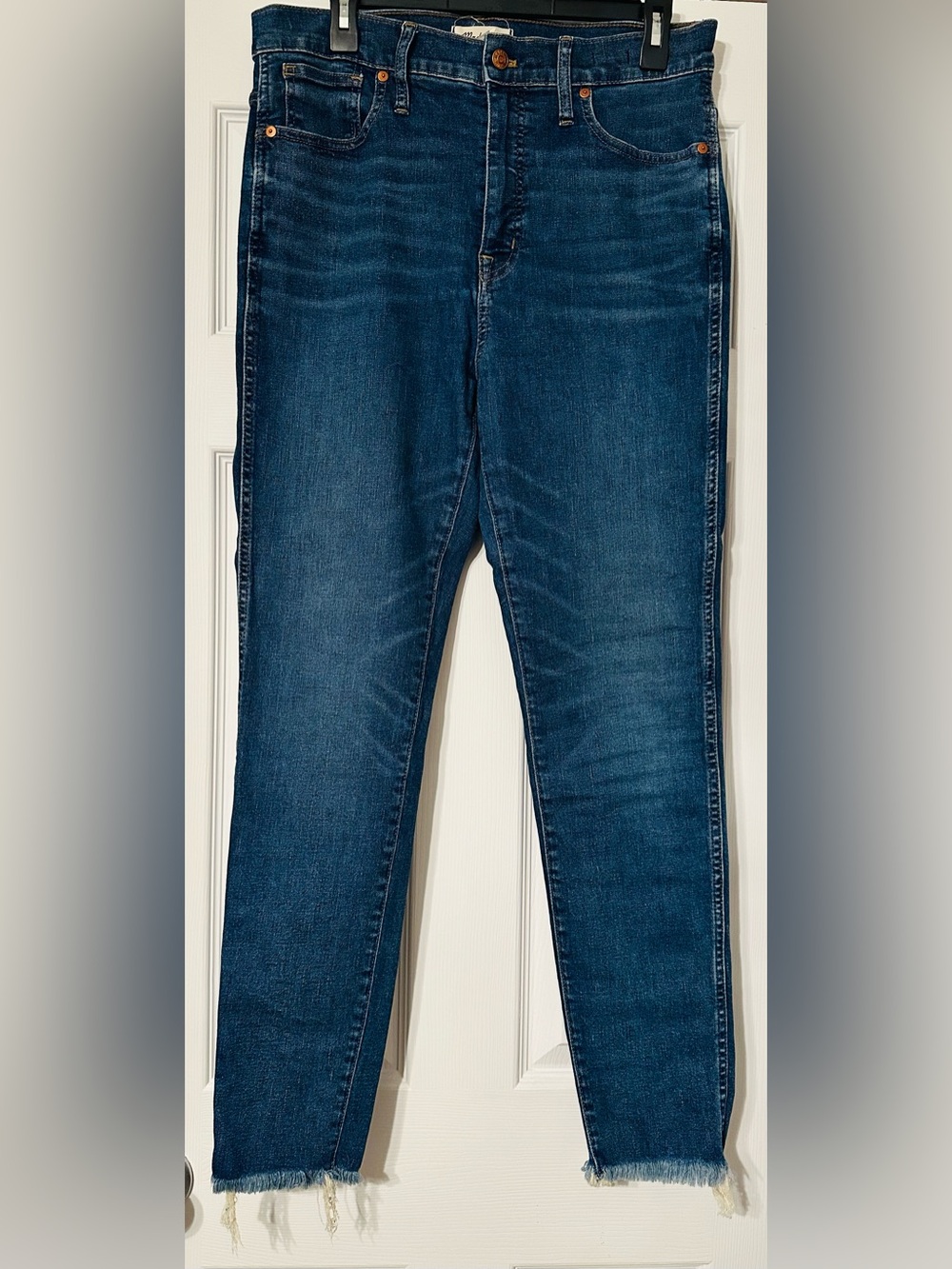 Madewell 10 Inch High Rise Sminny Jeans in Deep Indigo